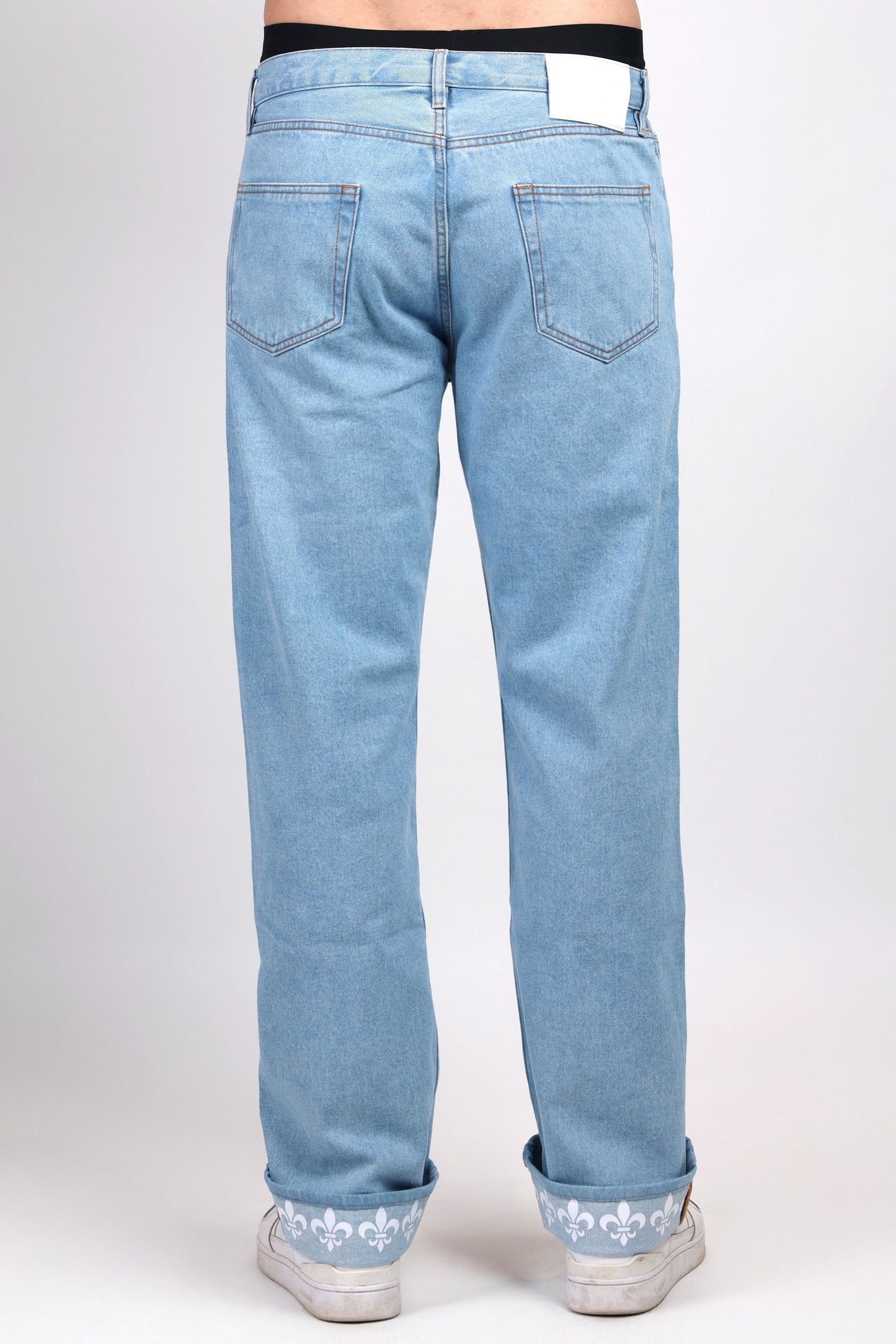 Fleur de Lis Wide Denim