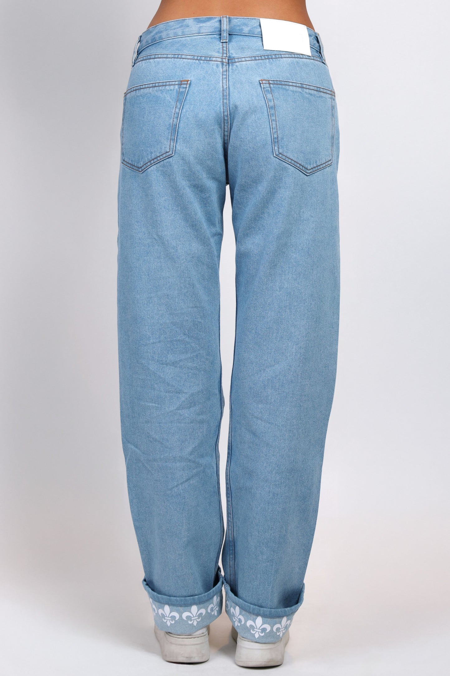 Fleur de Lis Wide Denim