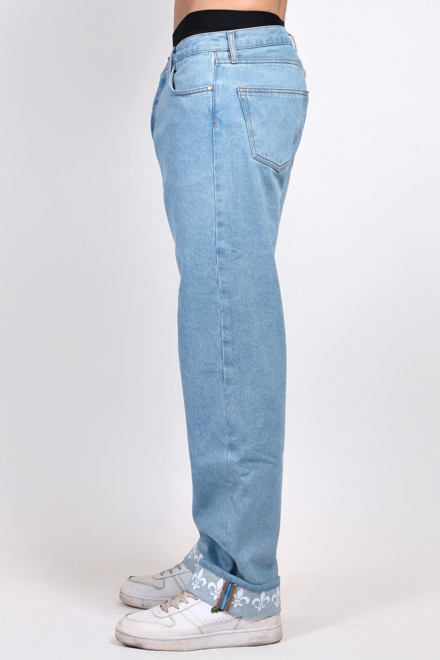 Fleur de Lis Wide Denim